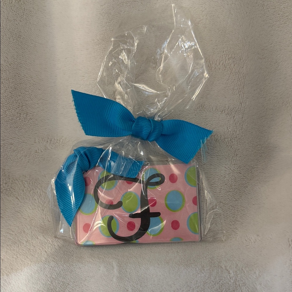 Keychain with initial F